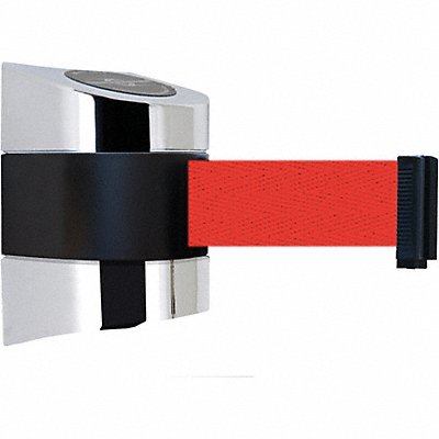 TENSABARRIER 89730S1PNOR5XC D0127 Belt Barrier Chrome Belt Color Red