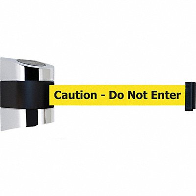 TENSABARRIER 89730S1PNOYAXC D0128 Belt Barrier Chrome Belt Color Yellow