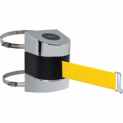 TENSABARRIER 89730C1PNOY5XA D0134 Belt Barrier Chrome Belt Color Yellow