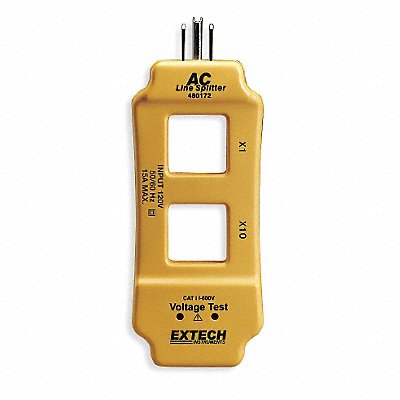 EXTECH 480172 AC Line Splitter 120V AC 5.3 in H