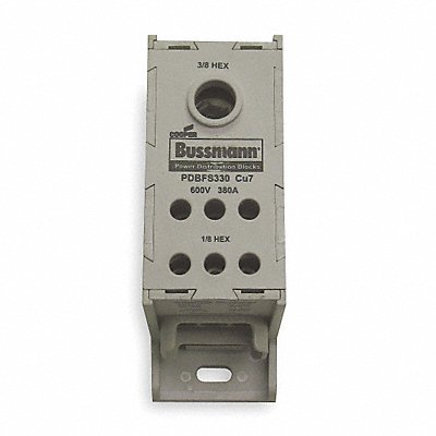 BUSSMANN PDBFS330 Power Distribution Block Al/Cu 600V AC/DC