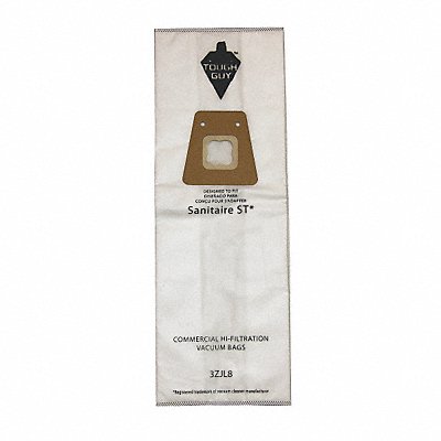 TOUGH GUY 3ZJL8 Vacuum Bag Cloth 3-Ply Reusable PK5