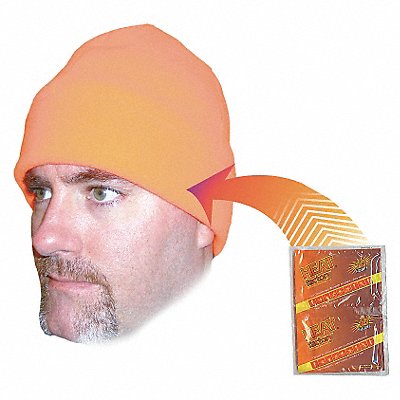 HEAT FACTORY 586BO Beanie Cap Orange Universal