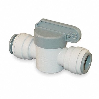 JOHN GUEST PISV0412S Manual 2-Way Ball Valve Push Acetal