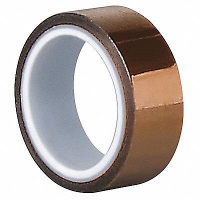 TAPECASE 15C551 Film Tape 1/2 in x 5 yd Amber 2.6 mil