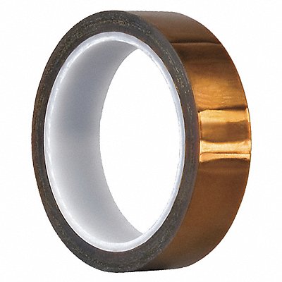 TAPECASE 15C612 Film Tape 1/4 in x 36 yd Amber 3.5 mil