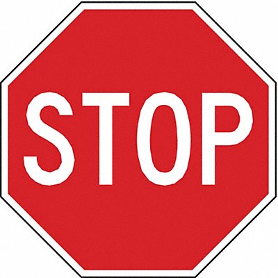 LYLE R1118HA D9768 Stop Traffic Sign 18 x 18