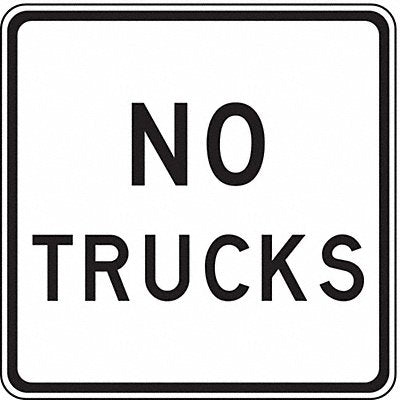LYLE R52A24HA No Trucks Traffic Sign 24 x 24
