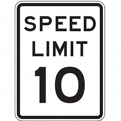 LYLE R211018HA D9757 Speed Limit 10 Traffic Sign 24 x 18
