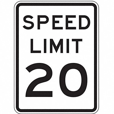 LYLE R212018HA Speed Limit 20 Traffic Sign 24 x 18