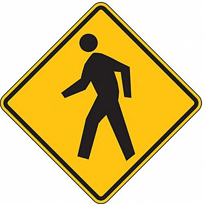 LYLE W11224HA D9719 Pedestrian Crossing Traffic Sign 24 x24