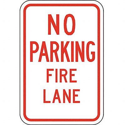 LYLE LR72212HA Fire Lane No Parking Sign 18 x 12