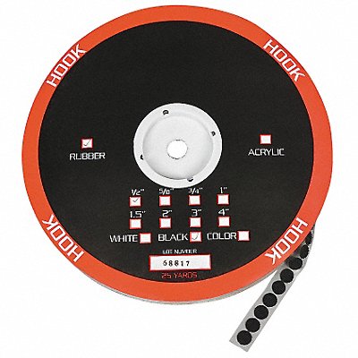 GRAINGER 16U756 Hook Round 5/8 Dia Black PK1261