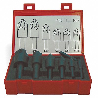 KEO 50049 Countersink Set 7 PC 6 FL 90 Deg Cobalt