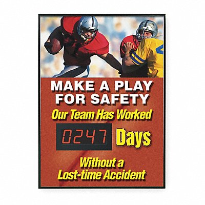 ACCUFORM SCK126 Electronic Scoreboard 28in x 20in Brown