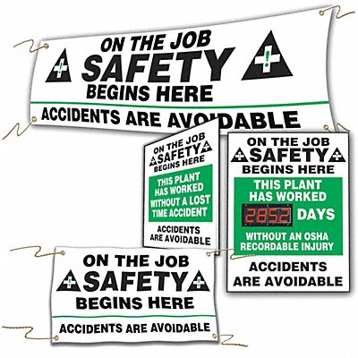 ACCUFORM MSK410 Safety Kit White Plastic Aluminum PK4