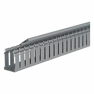 PANDUIT H4X4LG6 Wire Duct Hinging Cover Gray L 6 Ft