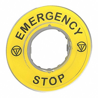 SCHNEIDER ELECTRIC ZBY9320 Legend Ring For 60mm Emergncy Stp PK5