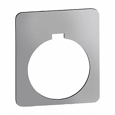 SCHNEIDER ELECTRIC 9001KN200SP Legend Plate Silver/Silver Square