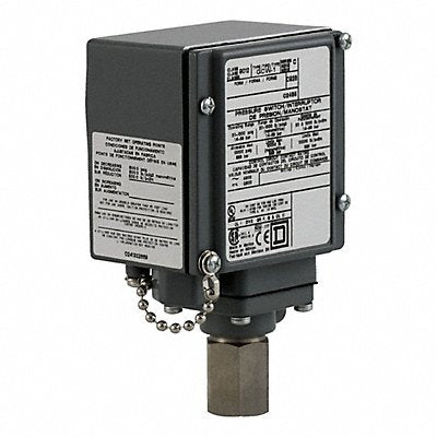 TELEMECANIQUE SENSORS 9012GCW22 Pressure Switch 480Vac 10Amp G +Options