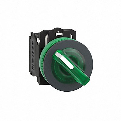 SCHNEIDER ELECTRIC XB5FK123B5 Selector Switch Illuminated 2Pos 30mm Green