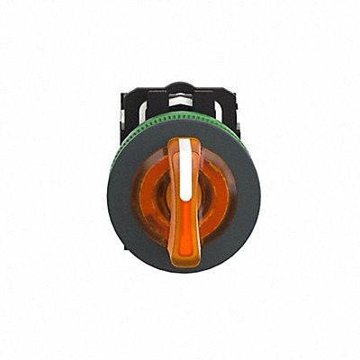 SCHNEIDER ELECTRIC XB5FK135M5 Selector Switch Illuminated 3Pos 30mm Orange