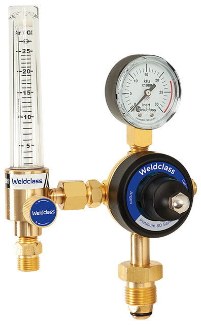 Weldclass 4-ABFR25 Regulator Argon With Bobbin Flowmeter 0-25 LPM