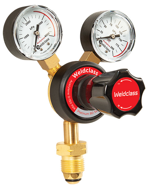 Weldclass 4-ACR1 Regulator Acetylene PLATINUM 0-150 Kpa