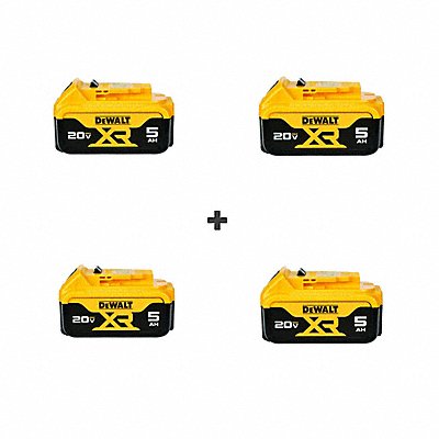 DEWALT 4DCB205 20V MAX XR5 PREMIUM BATTERY FOUR PACK
