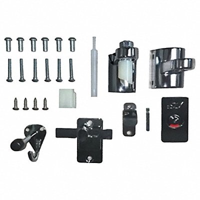 ASI GLOBAL PARTITIONS 408513513 Door Hardware Kit Zinc Chrome Plated