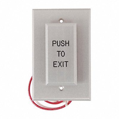 DORTRONICS W5286P23DAxE1 Push to Exit Button 24VDC Silver Button