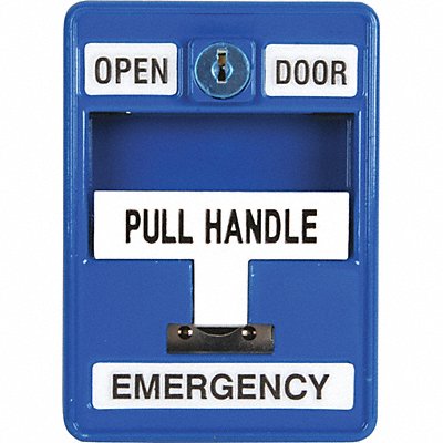DORTRONICS 6510BLS35xCS Emergency Pull Station 30VAC/DC Blue