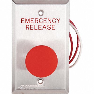 DORTRONICS 5211MP23DARxE3 Emergency Push Button 125VAC 2-3/4 W