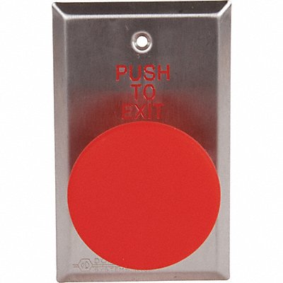 DORTRONICS 5216MP23DARxE1 Push to Exit Button 24VDC Red Button