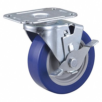 GRAINGER 400K67 Standard Plate Castor Swivel 195 lb.