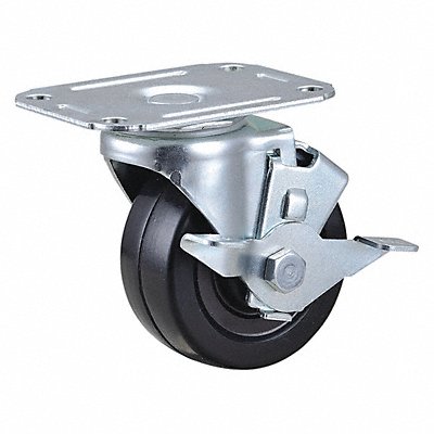 GRAINGER 400K69 Standard Plate Castor Swivel 195 lb.