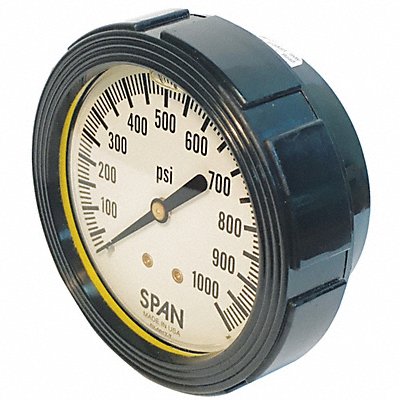 SPAN LFC2201000G Pressure Gauge 3-1/2 Dial Size