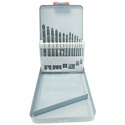 WESTWARD 401J87 Jobber Drill Set 13 pc HSS