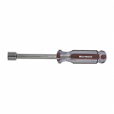 WESTWARD 401L24 Solid Round Nut Driver 7/16 in