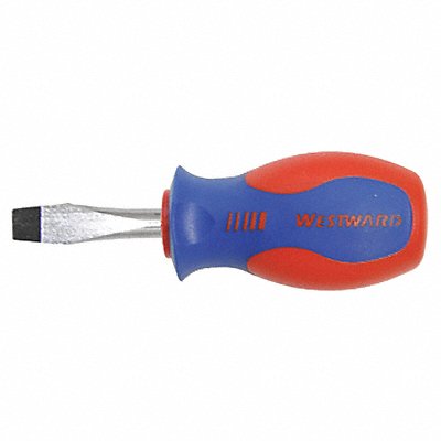 WESTWARD 401M29 Slotted Screwdriver 1/4 in