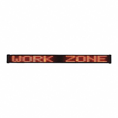 FEDERAL SIGNAL MB1A LED Message Display Sign Amber 3 H