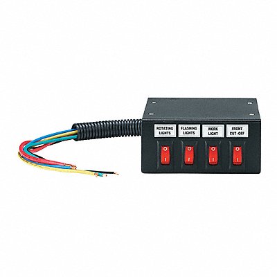 FEDERAL SIGNAL SW200B Switch Box 12V 4 Terminals Lamp Cap. 20A