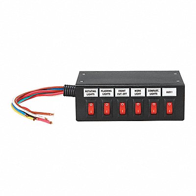 FEDERAL SIGNAL SW300B Switch Box 12V 6 Terminals Lamp Cap. 20A