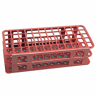 DYNALON 2256450001 Test Tube Rack 6x15 Format Red 2-7/16 H