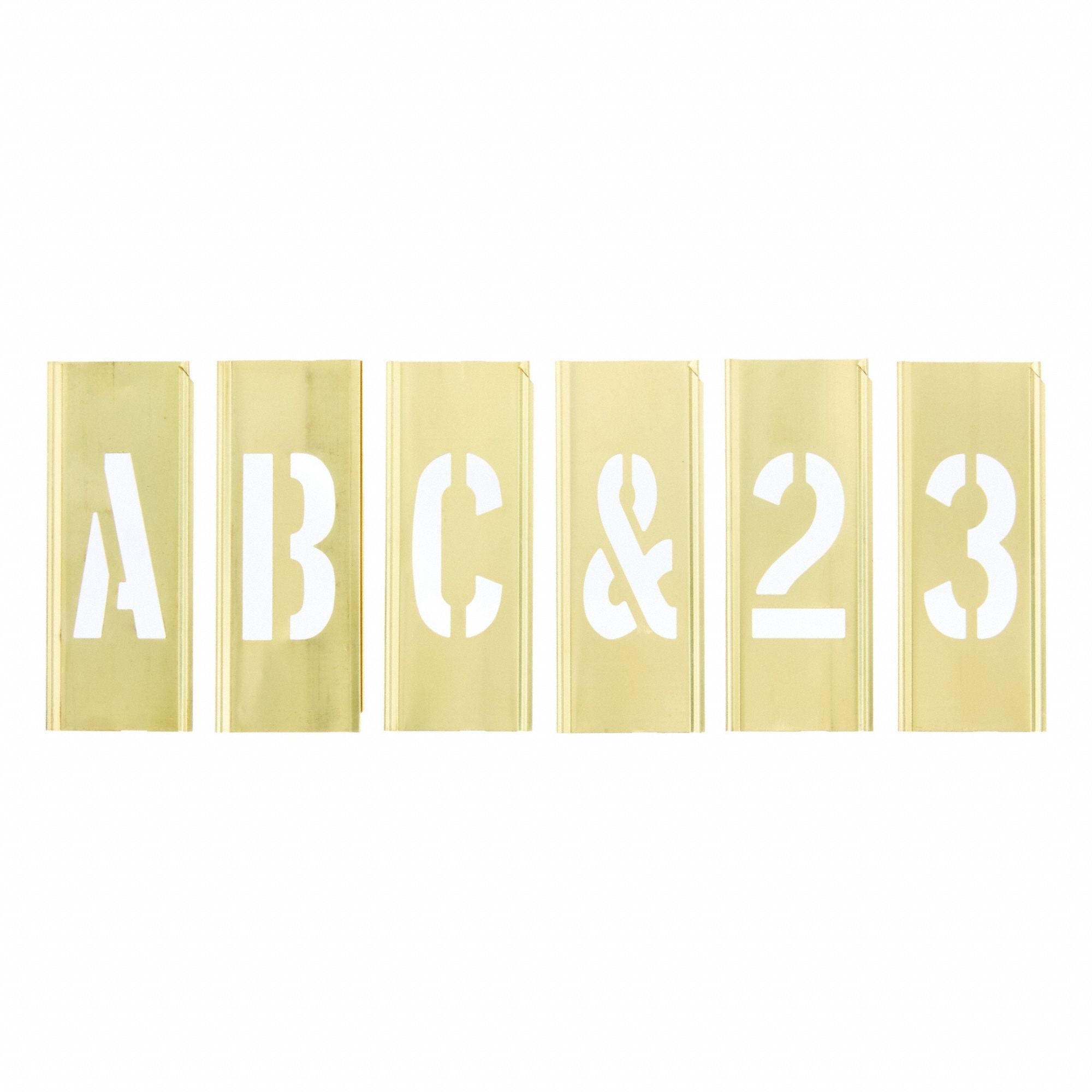 SKILCRAFT 7520000000000 Stencil Gold Brass Overall 1-1/2 W