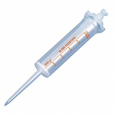 GLOBE SCIENTIFIC 3928 Dispenser Syringe Tip Clear 1000uL PK100