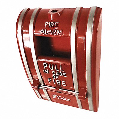 KIDDE K270ASPO Fire Alarm Pull Station Red 2-1/2 D