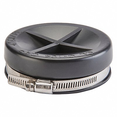 GRAINGER DACAP2 Round End Cap PVC 2 in For Pipe Size
