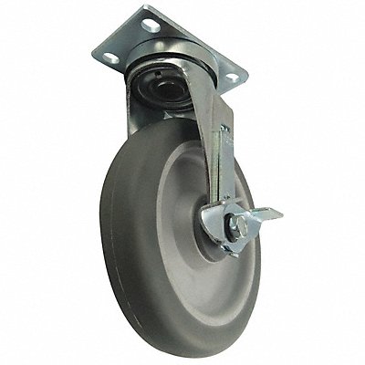 GRAINGER 406P67 Standard Plate Castor Swivel 325 lb.