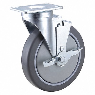 GRAINGER 406P72 Standard Plate Castor Swivel 150 lb.